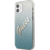 Guess GUHCP12SPCUGLSBL iPhone 12 mini 5.4 blue/blue hardcase Glitter Gradient Script - (GUE001096-0)