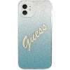 Guess GUHCP12SPCUGLSBL iPhone 12 mini 5.4 blue/blue hardcase Glitter Gradient Script - (GUE001096-0)