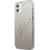 Guess GUHCP12SPCUGLSGO iPhone 12 mini 5.4 gold/gold hardcase Glitter Gradient Script - (GUE001090-0)