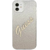 Guess GUHCP12SPCUGLSGO iPhone 12 mini 5.4 gold/gold hardcase Glitter Gradient Script - (GUE001090-0)