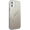 Guess GUHCP12SPCUGLSGO iPhone 12 mini 5.4 gold/gold hardcase Glitter Gradient Script - (GUE001090-0)