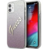 Guess GUHCP12SPCUGLSPI iPhone 12 mini 5.4 pink/pink hardcase Glitter Gradient Script - (GUE001093-0)