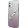 Guess GUHCP12SPCUGLSPI iPhone 12 mini 5.4 pink/pink hardcase Glitter Gradient Script - (GUE001093-0)