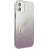 Guess GUHCP12SPCUGLSPI iPhone 12 mini 5.4 pink/pink hardcase Glitter Gradient Script - (GUE001093-0)