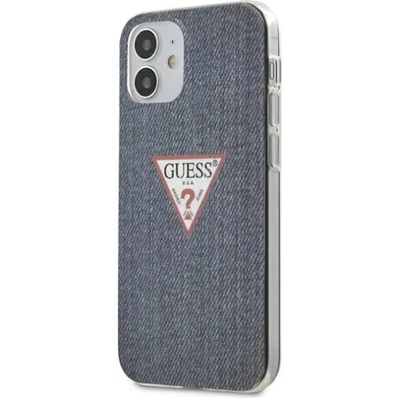 Guess GUHCP12SPCUJULDB iPhone 12 mini 5.4 navy/dark blue hardcase Jeans Collection - (GUE000850-0)