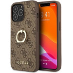 Guess GUHCP13L4GMRBR iPhone 13 Pro / 13 6.1 brown/brown hardcase 4G with ring stand - (GUE001707-0)