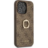 Guess GUHCP13L4GMRBR iPhone 13 Pro / 13 6.1 brown/brown hardcase 4G with ring stand - (GUE001707-0)