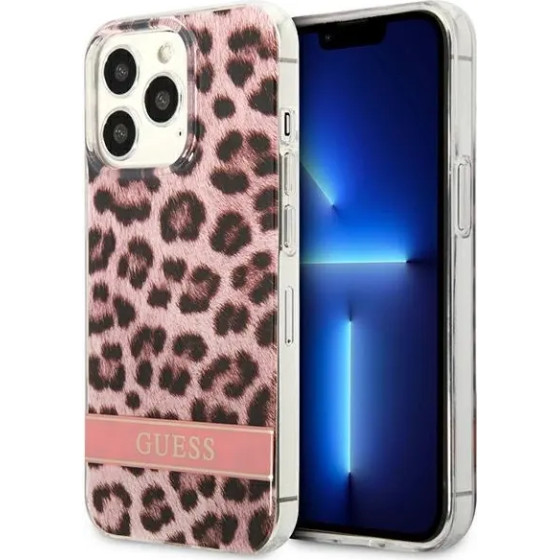 Guess GUHCP13LHSLEOP iPhone 13 Pro / 13 6.1 pink/pink hardcase Leopard - (GUE002006-0)