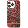 Guess GUHCP13LHSLEOR iPhone 13 Pro / 13 6.1 red/red hardcase Leopard - (GUE002002-0)