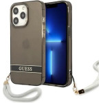 Guess GUHCP13LHTSGSK iPhone 13 Pro / 13 6.1 black/black hardcase Translucent Stap - (GUE001958-0)