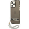 Guess GUHCP13LHTSGSK iPhone 13 Pro / 13 6.1 black/black hardcase Translucent Stap - (GUE001958-0)
