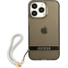 Guess GUHCP13LHTSGSK iPhone 13 Pro / 13 6.1 black/black hardcase Translucent Stap - (GUE001958-0)