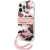 Guess GUHCP13LKCABPI iPhone 13 Pro / 13 6.1 pink/pink hardcase Camo Strap Collection - (GUE001607-0)