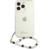 Guess GUHCP13LKPSWH iPhone 13 Pro / 13 6.1 Transparent Hardcase White Pearl - (GUE001787-0)