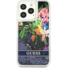 Guess GUHCP13LLFLSB iPhone 13 Pro / 13 6.1 blue/blue hardcase Flower Liquid Glitter - (GUE001934-0)