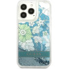 Guess GUHCP13LLFLSN iPhone 13 Pro / 13 6.1 green/green hardcase Flower Liquid Glitter - (GUE001954-0)
