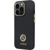 Guess GUHCP13LM4DGPK case for iPhone 13 Pro / 13 - black Silicone Logo Strass 4G - (GUE003041-0)