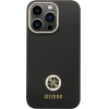 Guess GUHCP13LM4DGPK case for iPhone 13 Pro / 13 - black Silicone Logo Strass 4G - (GUE003041-0)