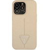 Guess GUHCP13LPSATLE iPhone 13 Pro / 13 6.1 beige/beige hardcase SaffianoTriangle Logo - (GUE001908-0)
