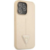 Guess GUHCP13LPSATLE iPhone 13 Pro / 13 6.1 beige/beige hardcase SaffianoTriangle Logo - (GUE001908-0)