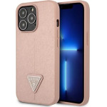 Guess GUHCP13LPSATLP iPhone 13 Pro / 13 6.1 pink/pink hardcase SaffianoTriangle Logo - (GUE001911-0)
