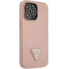 Guess GUHCP13LPSATLP iPhone 13 Pro / 13 6.1 pink/pink hardcase SaffianoTriangle Logo - (GUE001911-0)