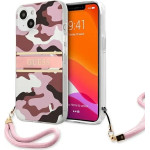 Guess GUHCP13MKCABPI iPhone 13 6.1 pink/pink hardcase Camo Strap Collection - (GUE001606-0)