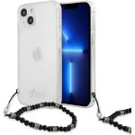 Guess GUHCP13MKPSBK iPhone 13 6.1 Transparent hardcase Black Pearl - (GUE001782-0)