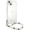 Guess GUHCP13MKPSWH iPhone 13 6.1 Transparent hardcase White Pearl - (GUE001786-0)