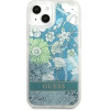 Guess GUHCP13MLFLSN iPhone 13 6.1 green/green hardcase Flower Liquid Glitter - (GUE001953-0)
