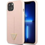 Guess GUHCP13MSLTGP iPhone 13 6.1 pink/pink hardcase Silicone Triangle - (GUE001925-0)