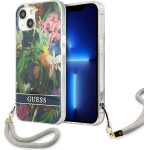Guess GUHCP13SHFLSB iPhone 13 mini 5.4 blue/blue hardcase Flower Strap - (GUE001978-0)