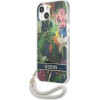 Guess GUHCP13SHFLSB iPhone 13 mini 5.4 blue/blue hardcase Flower Strap - (GUE001978-0)