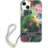 Guess GUHCP13SHFLSB iPhone 13 mini 5.4 blue/blue hardcase Flower Strap - (GUE001978-0)