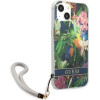 Guess GUHCP13SHFLSB iPhone 13 mini 5.4 blue/blue hardcase Flower Strap - (GUE001978-0)