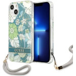 Guess GUHCP13SHFLSN iPhone 13 mini 5.4 green/green hardcase Flower Strap - (GUE001982-0)