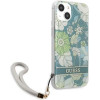 Guess GUHCP13SHFLSN iPhone 13 mini 5.4 green/green hardcase Flower Strap - (GUE001982-0)