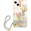 Guess GUHCP13SHFLSU iPhone 13 mini 5.4 purple/purple hardcase Flower Strap - (GUE001990-0)
