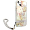 Guess GUHCP13SHFLSU iPhone 13 mini 5.4 purple/purple hardcase Flower Strap - (GUE001990-0)