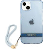 Guess GUHCP13SHTSGSB iPhone 13 mini 5,4 blue / blue hardcase Translucent Stap - (GUE001994-0)