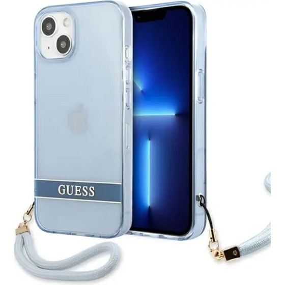 Guess GUHCP13SHTSGSB iPhone 13 mini 5,4 blue / blue hardcase Translucent Stap - (GUE001994-0)