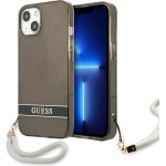 Guess GUHCP13SHTSGSK iPhone 13 mini 5.4 black/black hardcase Translucent Stap - (GUE001956-0)