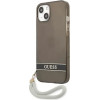 Guess GUHCP13SHTSGSK iPhone 13 mini 5.4 black/black hardcase Translucent Stap - (GUE001956-0)
