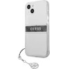 Guess GUHCP13SKB4GGR iPhone 13 mini 5.4 Transparent hardcase 4G Gray Strap Charm - (GUE001617-0)