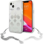 Guess GUHCP13SKPESI iPhone 13 mini 5.4 silver/silver hardcase Peony Chain Collection - (GUE001765-0)