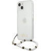 Guess GUHCP13SKPSWH iPhone 13 mini 5.4 Transparent hardcase White Pearl - (GUE001785-0)