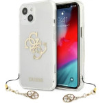 Guess GUHCP13SKS4GGO iPhone 13 mini 5.4 Transparent hardcase 4G Gold Charms Collection - (GUE001648-0)