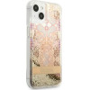 Guess GUHCP13SLFLSD iPhone 13 mini 5.4 gold/gold hardcase Paisley Liquid Glitter - (GUE001940-0)