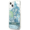 Guess GUHCP13SLFLSN iPhone 13 mini 5.4 green/green hardcase Flower Liquid Glitter - (GUE001952-0)