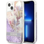 Guess GUHCP13SLFLSU iPhone 13 mini 5.4 purple/purple hardcase Flower Liquid Glitter - (GUE001936-0)